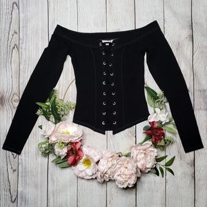 NWT Express One Eleven Corset-style Top XS